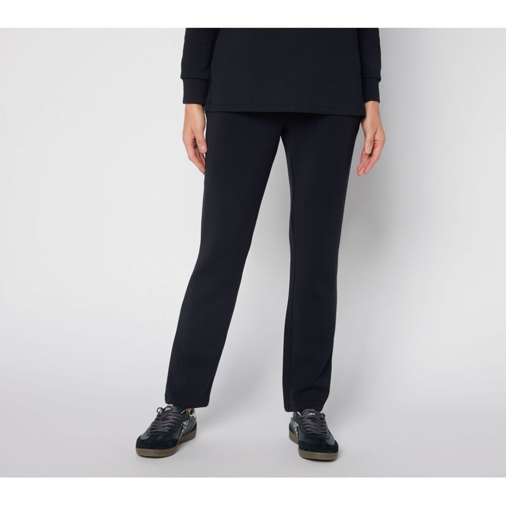 Belle by Kim Gravel Women's Petite Pants PS ScubaLuxe Straight Leg Black A711025